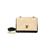 Louis Vuitton Lockme Beige Black Calfskin